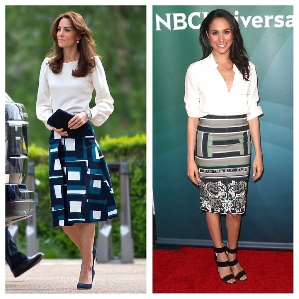 6. Справа юбка-карандаш, слева - не карандаш, но сочетание и все эти геометрические узоры... Вы поняли, да? :-)