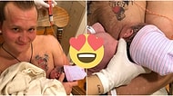 Baba Gibi Baba! Yenidoğan Bebeğini Emziren Babanın Fotoğrafları Sosyal Medyayı Salladı
