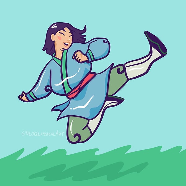 Художница хочет показать, насколько важную роль играет то, как изображены разные герои в мультфильмах