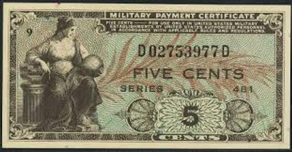 4. Bir zamanlar Amerika'da ''5 cent'' kağıt banknotu kullanılıyordu.