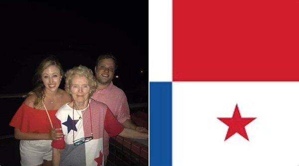 2. "Büyükannem 25 yıldan uzun süre her 4 Temmuz'da aynı kırmızı, mavi ve beyaz renkleri olan tişörtü giydi. Dünya kupası sayesinde bunun ABD değil Panama bayrağı olduğunu keşfettik. 25 yıllık ihanet."