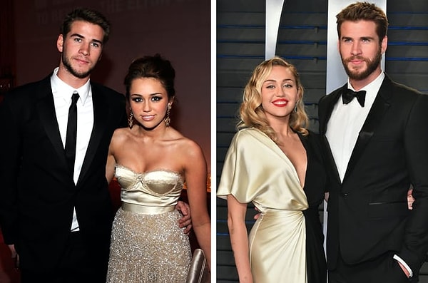 6. Майли Сайрус и Лиам Хемсворт