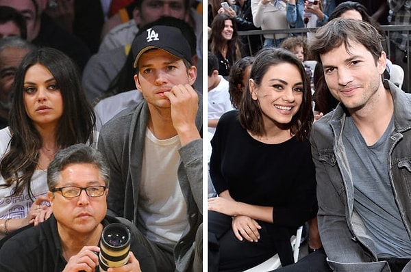 9. Эштон Кутчер и Мила Кунис