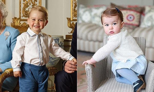 Prens George ile Prenses Charlotte'ın şu tatlış minik hallerine bakar mısınız?