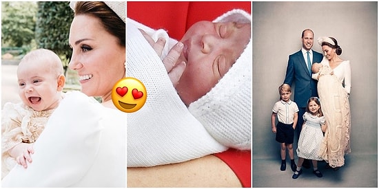 Kate Middleton ve Prens William'ın Tahtın 5. Varisi Olarak Dünyaya Gelen Bebişleri Prens Louis ile Tanışın!