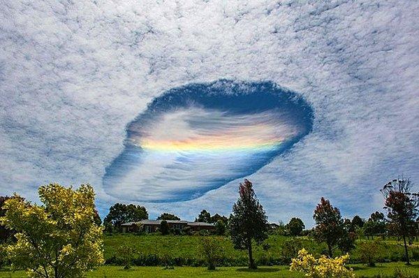 11. Avustralya'da görüntülenmiş nadir bir bulut.