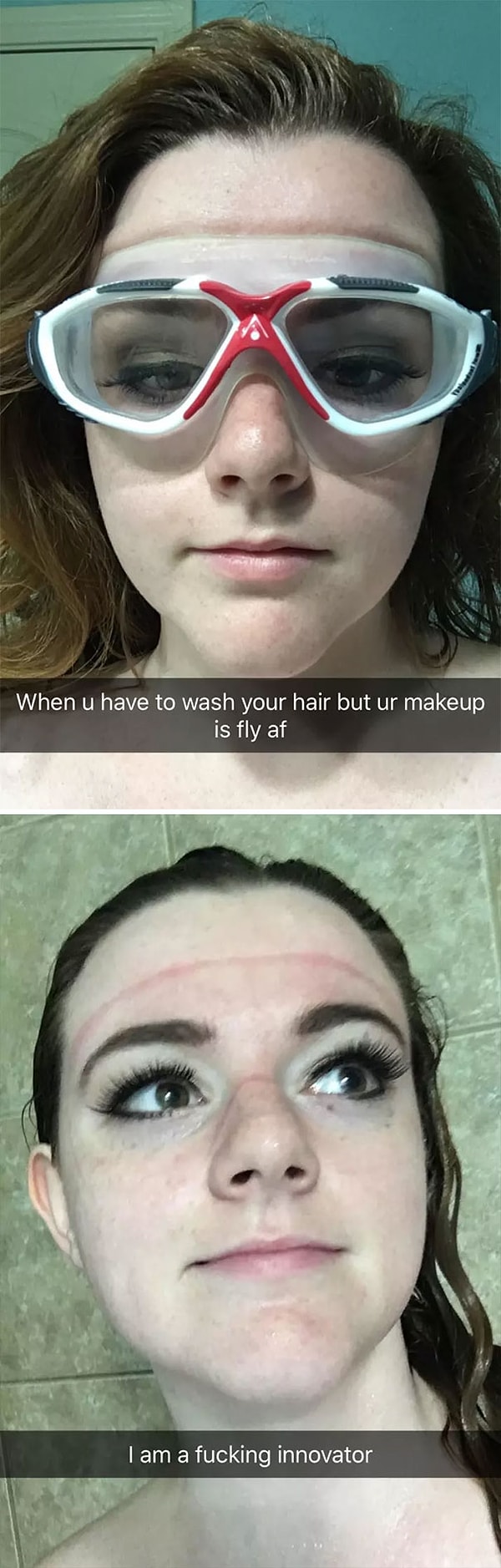 15. Как помыть волосы при нанесенном макияже глаз?