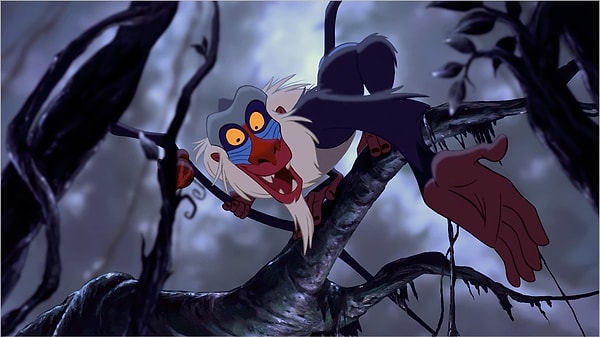 7. Как зовут персонажа, который убеждает Симбу вернуться домой и бороться за законное место короля?