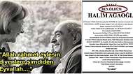 "Ben Öldüm!" Adalet Ağaoğlu'nun Eşi Halim Ağaoğlu Kendi Ölüm İlanını Kendisi Yazdı
