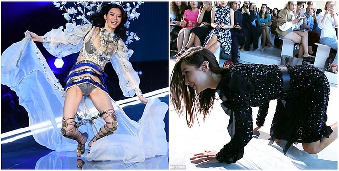 Упала-отжалась: самые эпичные падения моделей на подиумах