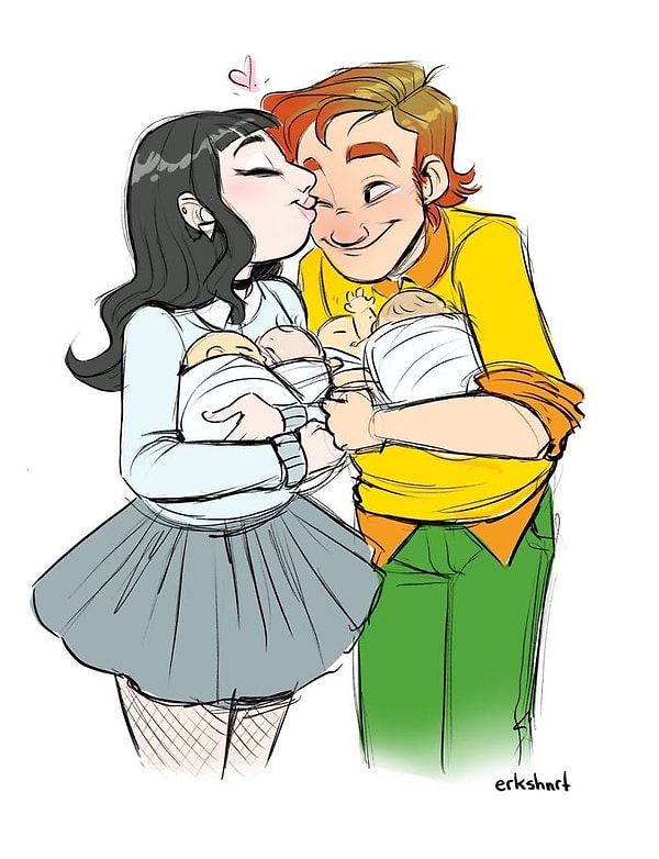 22. Пользователи Сети настолько прониклись этой трогательной историей любви, что даже порадовали Мауру вот таким фанартом!