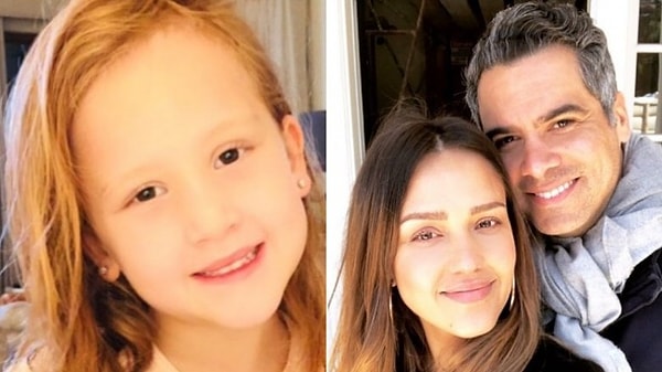 1. Джессика Альба, Кэш Уоррен и их дочь Хэвен.