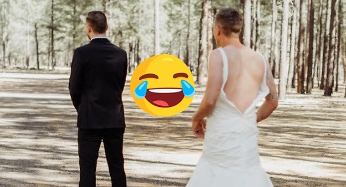 Невеста разыграла жениха, послав вместо себя брата в свадебном платье. Реакция новобрачного просто бесценна!