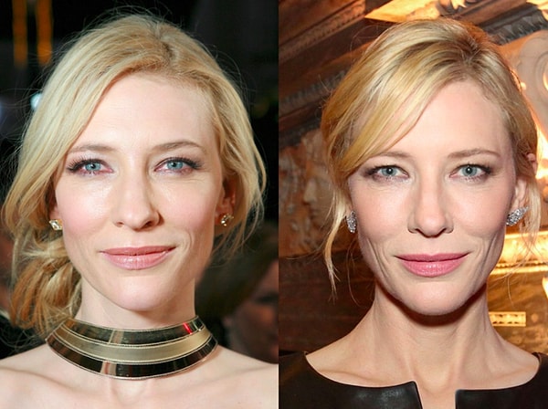9. На каком фото Кейт Бланшетт моложе?