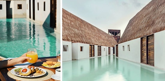 Мексиканская Венеция: необычный отель Punta Caliza, «утопающий» в воде