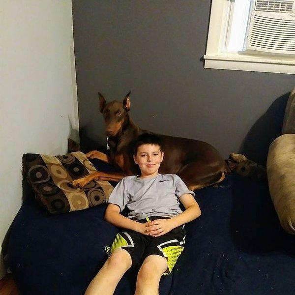 Sertifikalı rehber ve duygusal destek köpeği olan 4 yaşındaki Doberman cinsi Copper ve onun en yakın arkadaşı olan 10 yaşındaki Fairportlu Connor'un arasında dillere destan bir arkadaşlık bağı bulunmakta.