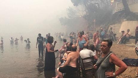 Yunanistan'daki Yangın Felaketinin Tanıkları Anlatıyor: 'Denize Kaçanlar Bile Kurtulamadı'