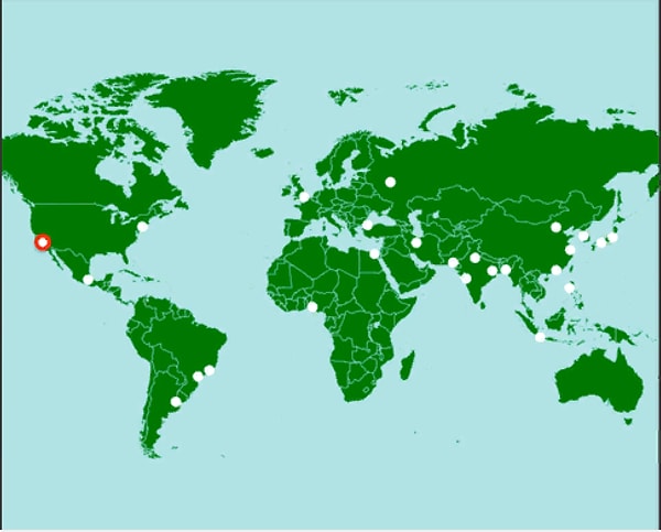 11. Какой город отмечен красным кружочком?