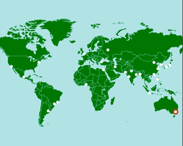 7. Какой город отмечен красным кружочком?