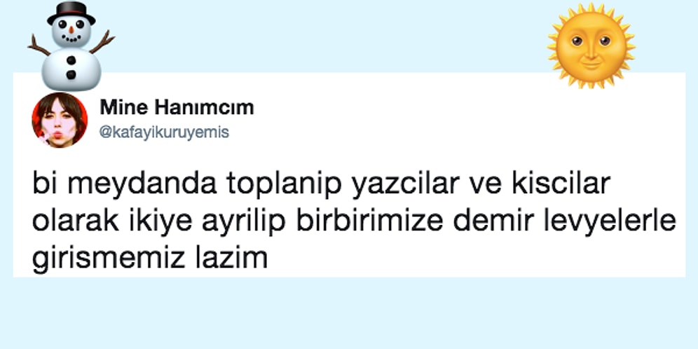 Twitter Yine Birbirine Girdi! Yazcılar ve Kışçıların Karşı Karşıya Geldiği 18 Paylaşım