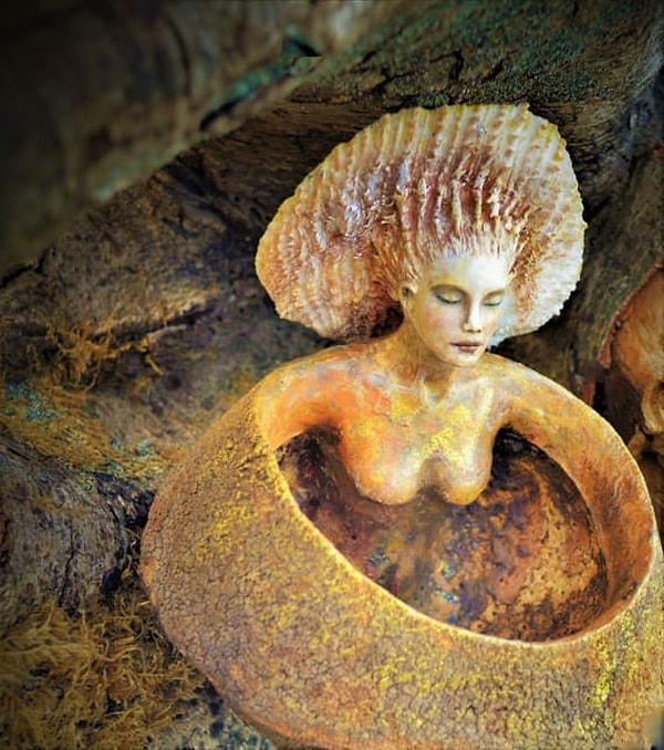 16. Эта работа сделана из коры сапуция