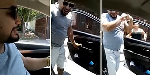 'Kiki Challenge' Yaparken Eşinden Şamarı Yiyen Adam