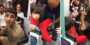 Rahatsız Olduğu İçin Çocuğun Çok Ses Yaptığını Ailesine Söyleyen Gencin Tramvayda Uğradığı Hakaret Yağmuru