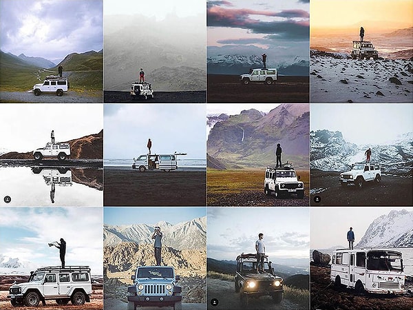 3. Фото на крыше внедорожника в условиях дикой природы