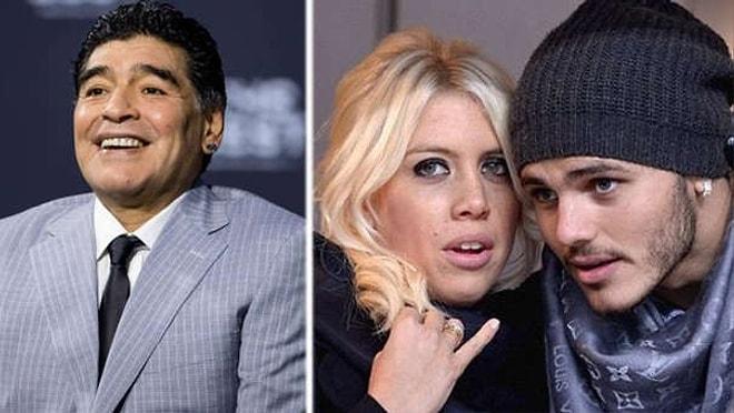 Büyük Seks Skandalı: Mauro Icardi'nin Karısı Wanda Nara, Diego Maradona İle Aşk Yaşıyor!