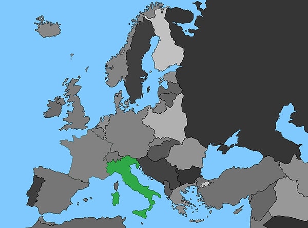 4. Какая страна отмечена на карте?