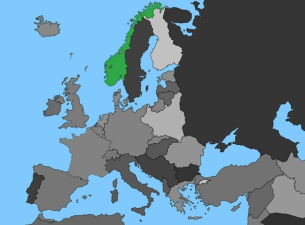 8. Какая страна отмечена на карте?