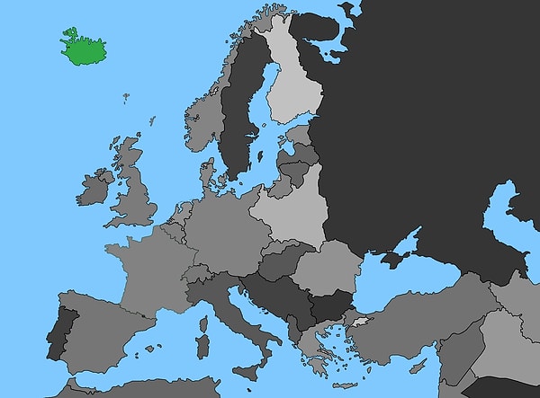 2. Какая страна отмечена на карте?