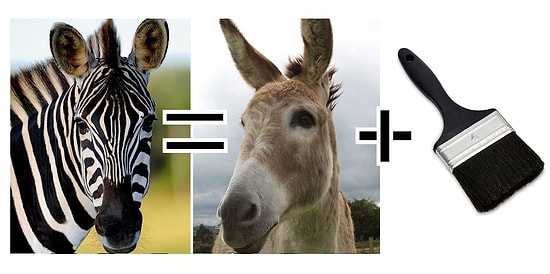 В каирском зоопарке решили разукрасить осла, чтобы он выглядел как зебра