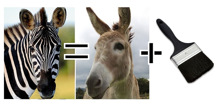 В каирском зоопарке решили разукрасить осла, чтобы он выглядел как зебра