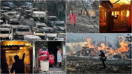 Milli Yas İlan Edildi! Yunanistan'daki Orman Yangınlarında Ölü Sayısı 70'i Aştı