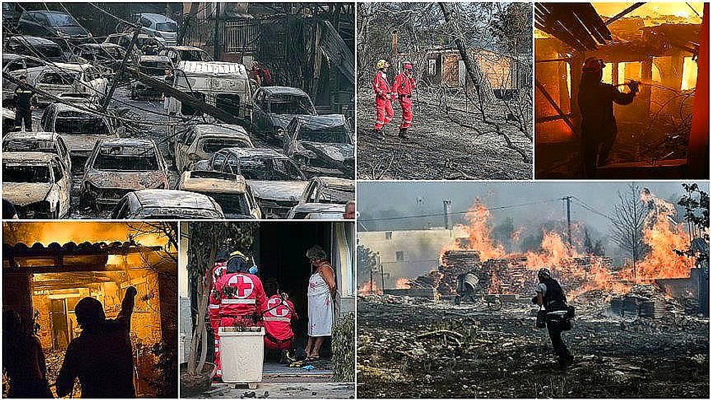 Milli Yas İlan Edildi! Yunanistan'daki Orman Yangınlarında Ölü Sayısı 70'i Aştı