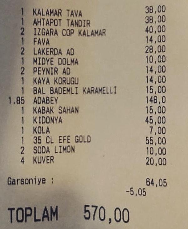Moda Yengeç Restoran'ın bu fiyatları beğenildi.