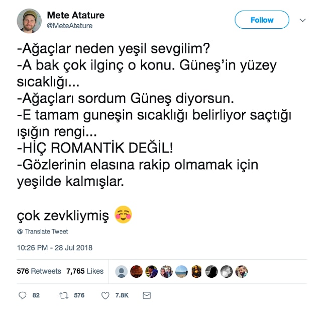 Geçtiğimiz günlerde şöyle bir paylaşımda bulundu...
