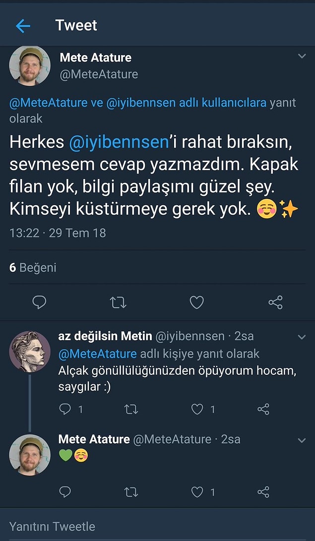 Neyse ki iş tatlıya bağlandı 😁