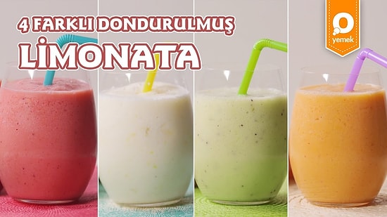 Kavrulan Sıcaklarda İçinize Buz Küpleri Yağdırmaya Geldiler! 4 Farklı Dondurulmuş Limonata Nasıl Yapılır?