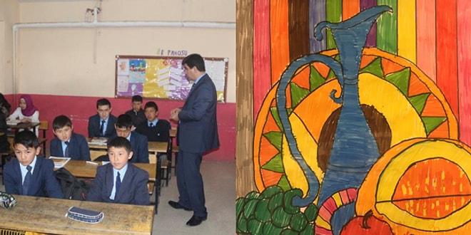 Türkiye'ye Yerleşen Kırgız Öğrencilerin Okul İhtiyaçlarını Karşılamak İçin Yaptıkları Resimler İstanbul'da Sergileniyor