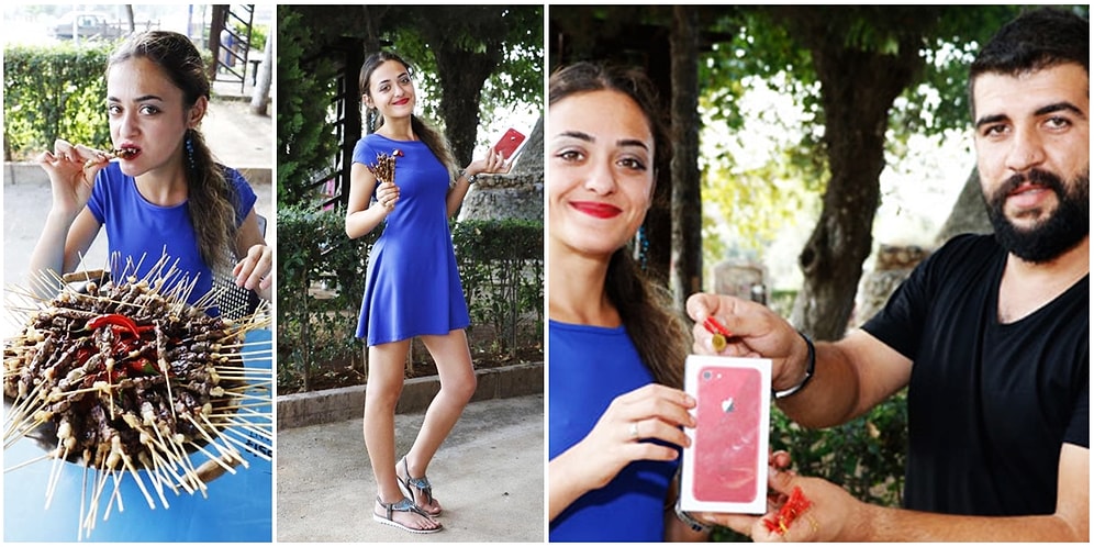 40 Kilodan 47 Kiloya! Katıldığı Bir Yarışmada 23 Dakikada Tam 255 Çöp Şiş Yiyen Ceren Yılmaz