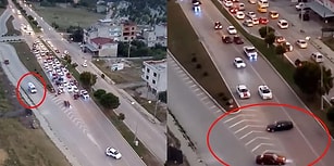 Yolu Kapatarak Drift Yapan Asker Uğurlama Konvoyu, Ambulansa Yol Vermedi!