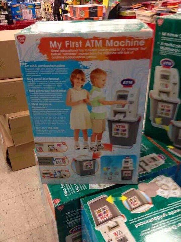 15. Çocuklar için ilk ATM 👏