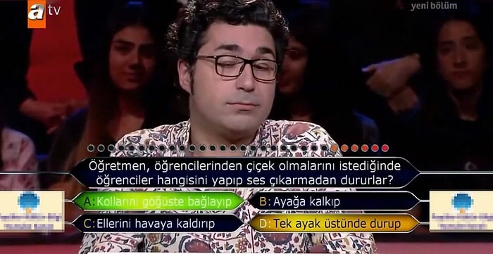 Öğretim Üyesi, Kim Milyoner Olmak İster'de İlk Soruda Elendi: Öğrenciler, Çiçek Olduğunda Ne Yapar?