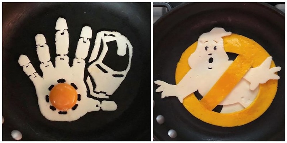 Omlet Yaparken Yaratıcılığın Sınırlarını Sonuna Kadar Zorlayan Sanatçının Hepsi Birbirinden Acayip Çalışmaları