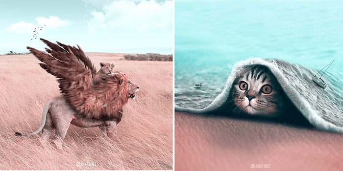 21 Yaşındaki Genç Sanatçının Hayvanlar Alemini Fantastik Bir Dünyaya Taşıdığı Çalışmaları