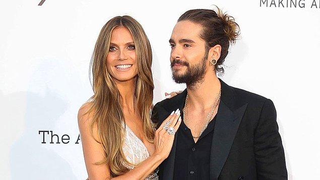 Bill Kaulitz'in ikizi Tom ise 2018 Nisan ayından beri ünlü model Heidi Klum ile birlikte.