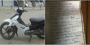 Önce Motosikleti Çaldı Sonra Bir Notla Geri Getirdi: 'Vicdan Azabı Çekiyorum, Zararı Ödeyeceğim'