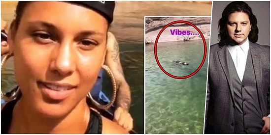 Bir Daha As Bayrakları! Alicia Keys Tatilde Bizim 'Halkalı Şeker' Türküsünü Dinleyerek Yüzdü